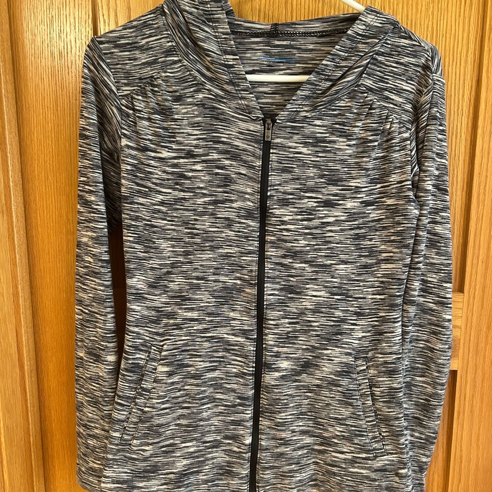 Columbia Full Zip Light Weight Black and White Jacket Women’s S